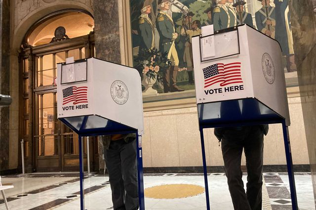 Voting at the Bronx County Courthouse on November 2nd, 2021.